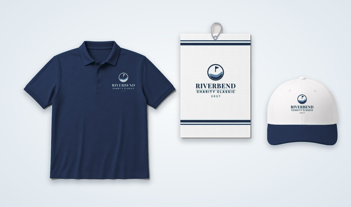 Full Eighteen kit with the sample Riverbend Charity Classic logo